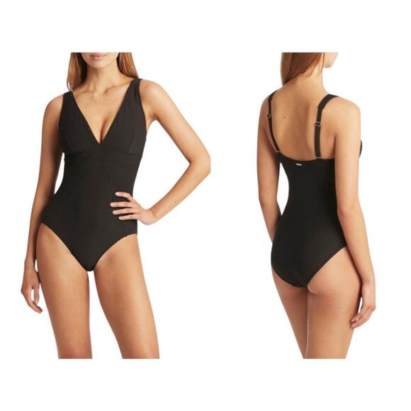 Sea Level Australia Panel Line Multifit One-Piece Swimsuit Size 12 NWOT $145 MSP - Picture 1 of 8